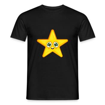 Étoile - T-shirt homme - noir - Devant - AI Model Male 178 light (178cm)