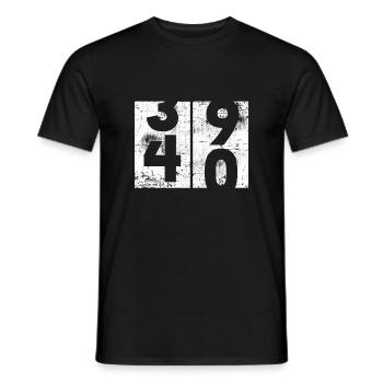 40e anniversaire - T-shirt homme - noir - Devant - AI Model Male 178 light (178cm)