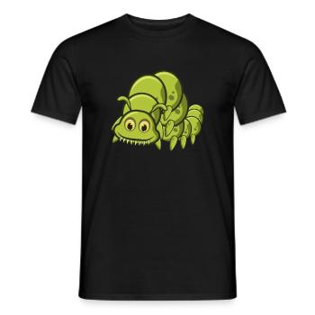 Raupe - Männer T-Shirt - Schwarz - Vorne - AI Model Male 178 light (178cm)