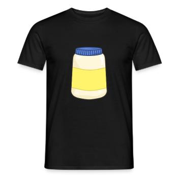 Mayonnaise - T-shirt homme - noir - Devant - AI Model Male 178 light (178cm)
