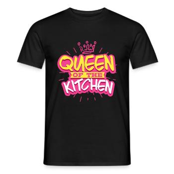 Cuisine femme cuisinière - T-shirt homme - noir - Devant - AI Model Male 178 light (178cm)