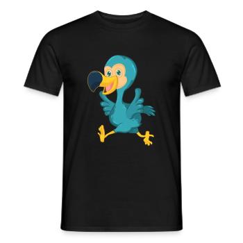 Dodo Vogel - Männer T-Shirt - Schwarz - Vorne - AI Model Male 178 light (178cm)