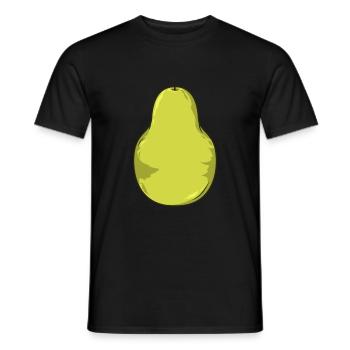 Poire - T-shirt homme - noir - Devant - AI Model Male 178 light (178cm)