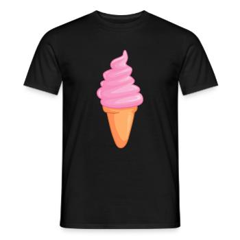 Glace - T-shirt homme - noir - Devant - AI Model Male 178 light (178cm)