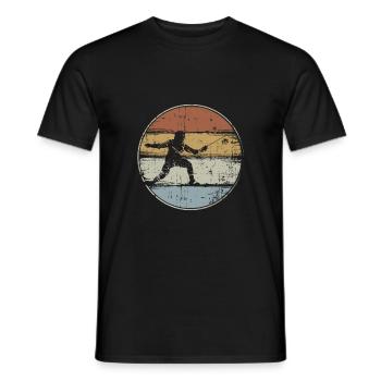 L’escrime retro Sport d’escrime - T-shirt homme - noir - Devant - AI Model Male 178 light (178cm)