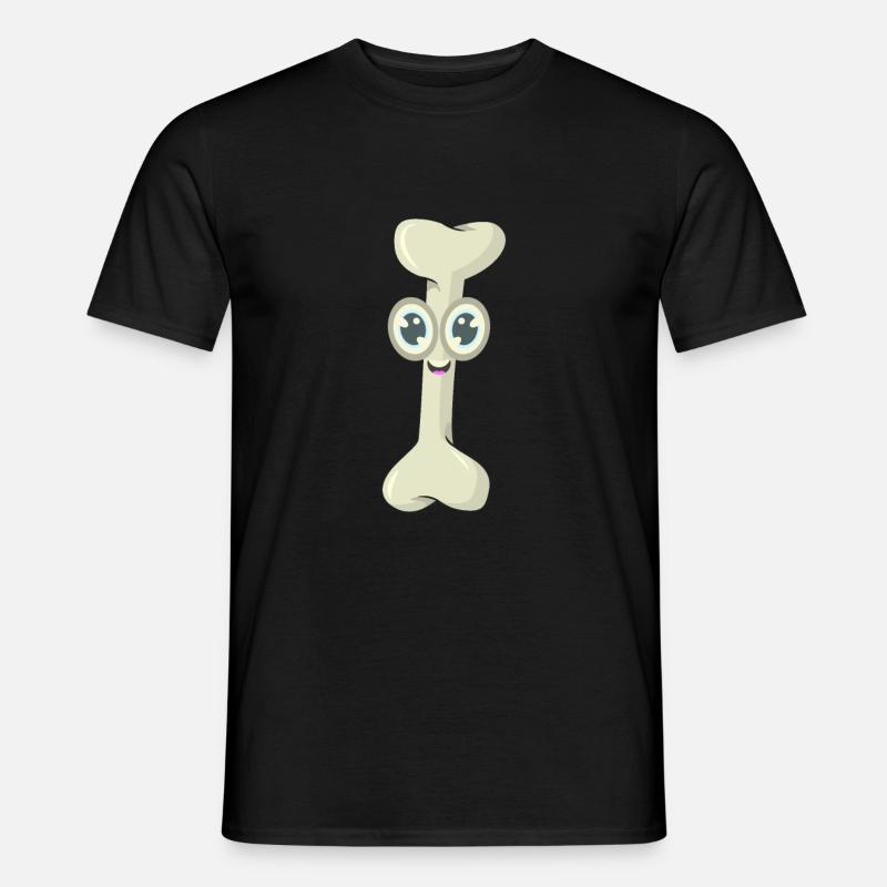 Knochen Kauknochen - Männer T-Shirt - Schwarz