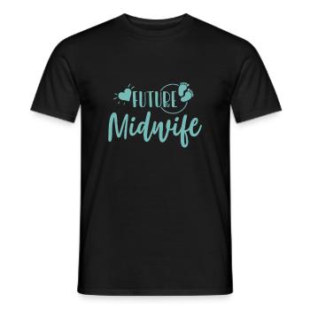 Hebamme Ausbildung - Männer T-Shirt - Schwarz - Vorne - AI Model Male 178 light (178cm)