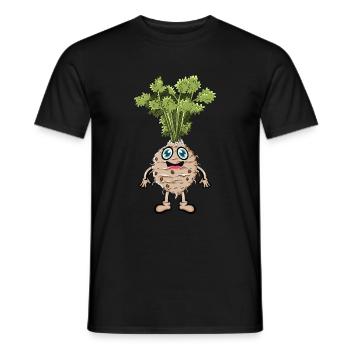 Sellerie - T-shirt homme - noir - Devant - AI Model Male 178 light (178cm)