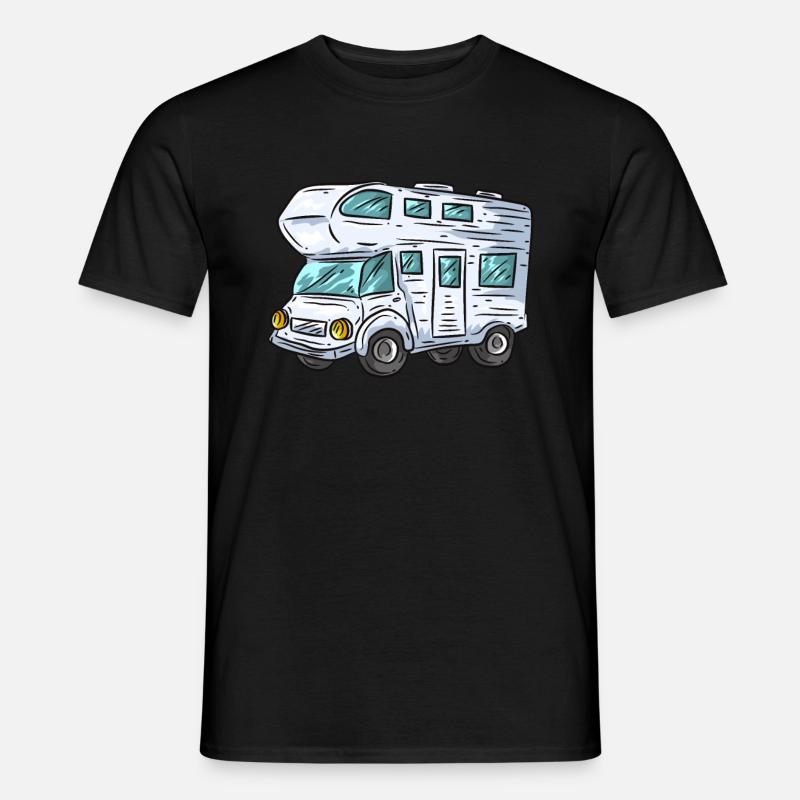 Wohnmobil - Männer T-Shirt - Schwarz