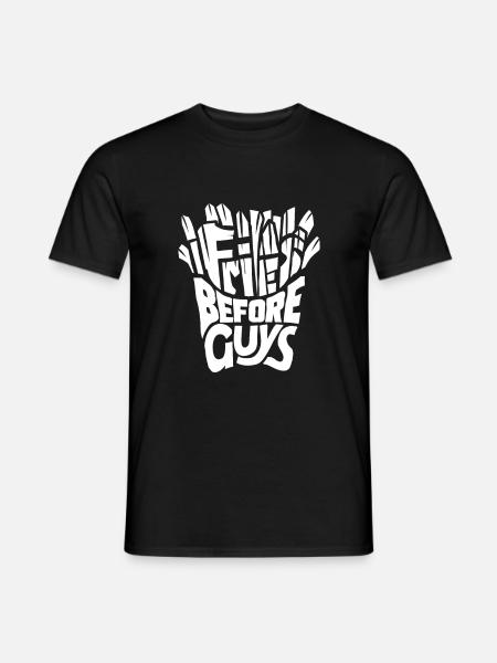 Pommes - Männer T-Shirt - Schwarz
