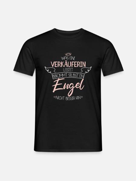 Verkäuferin - Männer T-Shirt - Schwarz