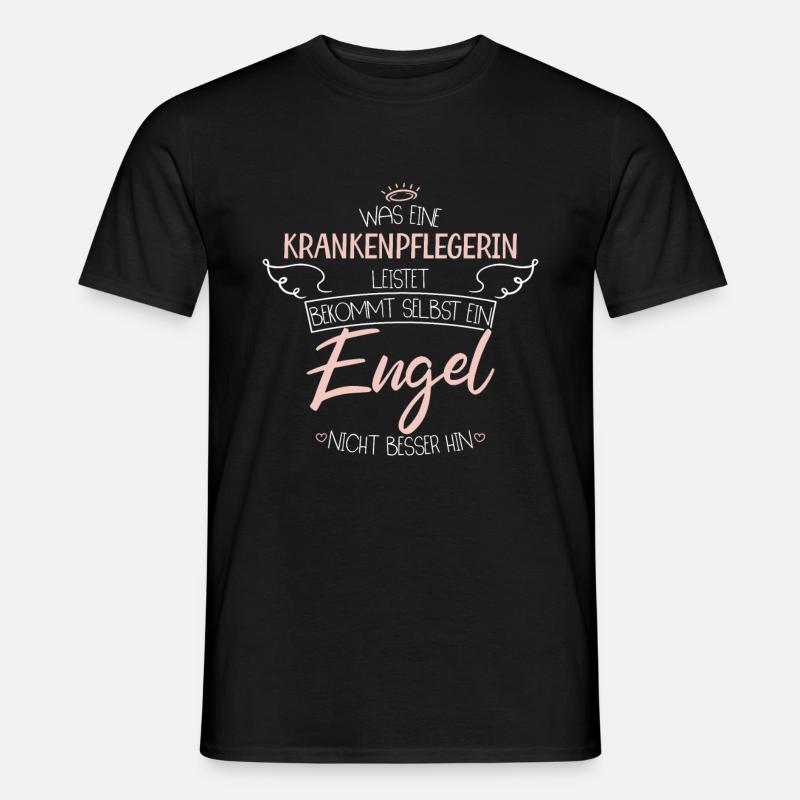 Krankenpflegerin - Männer T-Shirt - Schwarz