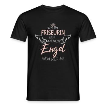 Friseurin - Männer T-Shirt - Schwarz - Vorne - AI Model Male 178 light (178cm)