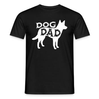 DOG DAD - toller Spruch Hundebesitzer - Männer T-Shirt - Schwarz - Vorne - AI Model Male 178 light (178cm)