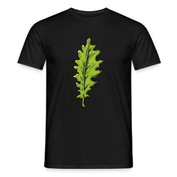 Eiche - Männer T-Shirt - Schwarz - Vorne - AI Model Male 178 light (178cm)