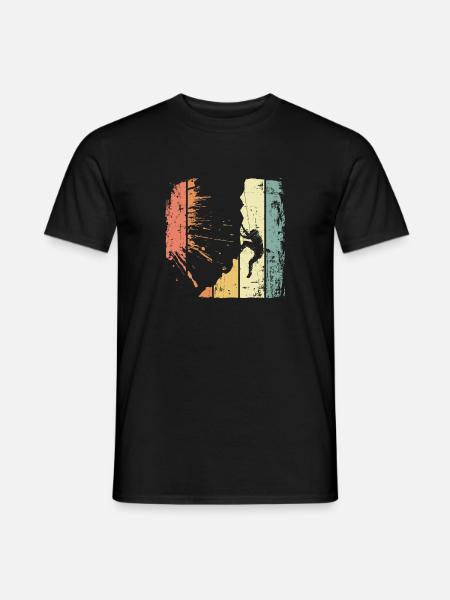 Escalade escalade vintage grimpeur - T-shirt homme - noir