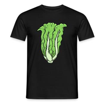 Kohl Gemüse - Männer T-Shirt - Schwarz - Vorne - AI Model Male 178 light (178cm)