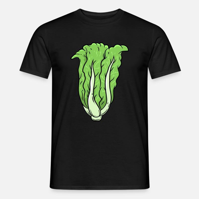 Kohl Gemüse - Männer T-Shirt - Schwarz