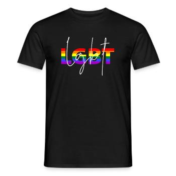 LGBT - Men's T-Shirt - black - Front - AI Model Male 178 light (178cm)
