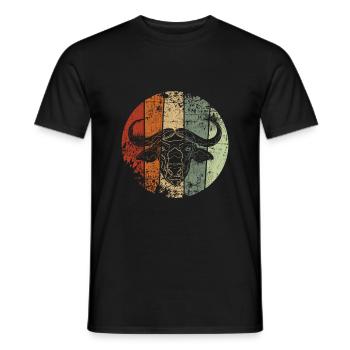Buffle millésime - T-shirt homme - noir - Devant - AI Model Male 178 light (178cm)