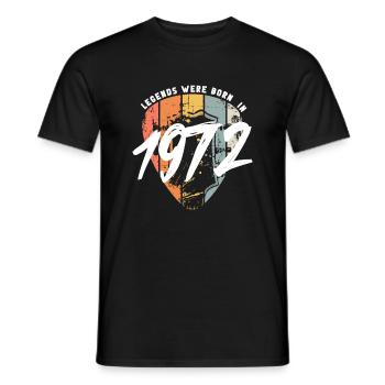 1972 anniversaire guitare guitare - T-shirt homme - noir - Devant - AI Model Male 178 light (178cm)