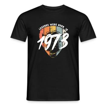 1973 anniversaire guitare guitare - T-shirt homme - noir - Devant - AI Model Male 178 light (178cm)