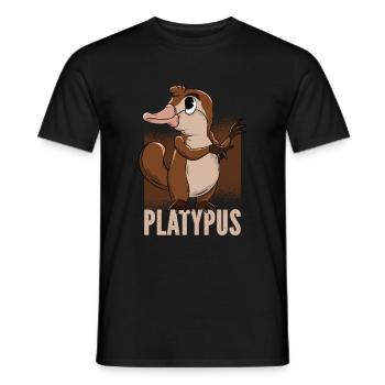Schnabeltier - Männer T-Shirt - Schwarz - Vorne - AI Model Male 178 light (178cm)