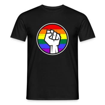 Les personnes LGBT - T-shirt homme - noir - Devant - AI Model Male 178 light (178cm)