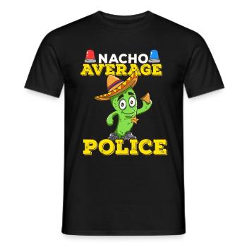 Cinco De Mayo Police - Men's T-Shirt - black - Front - AI Model Male 178 light (178cm)