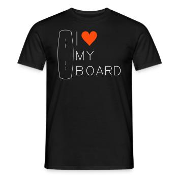 J'aime mon wakeboard, wakeboarder, wakeboard, - T-shirt homme - noir - Devant - AI Model Male 178 light (178cm)