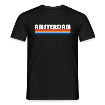 Amsterdam - Men's T-Shirt - black - Front - AI Model Male 178 light (178cm)