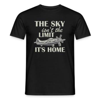 Pilote - T-shirt homme - noir - Devant - AI Model Male 178 light (178cm)