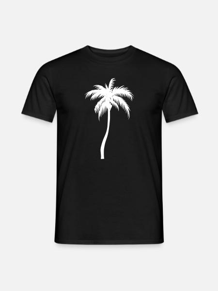 Palm tree palm - Men's T-Shirt - black