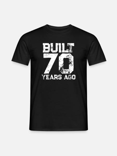 70e anniversaire - T-shirt homme - noir