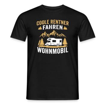 coole Rentner fahren wohnmobil - Männer T-Shirt - Schwarz - Vorne - AI Model Male 178 light (178cm)