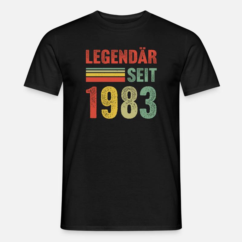 Legendär seit 1983 - Männer T-Shirt - Schwarz