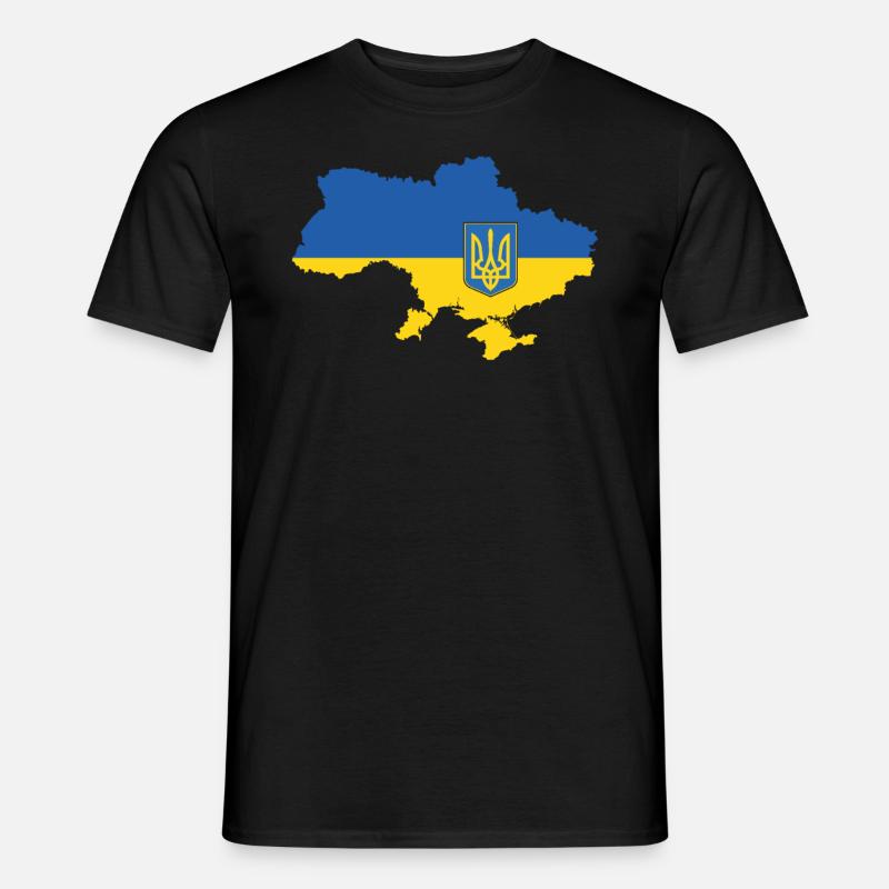 Ukraine - Männer T-Shirt - Schwarz