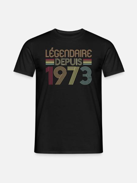 Légendaire Depuis 1973 - T-shirt homme - noir