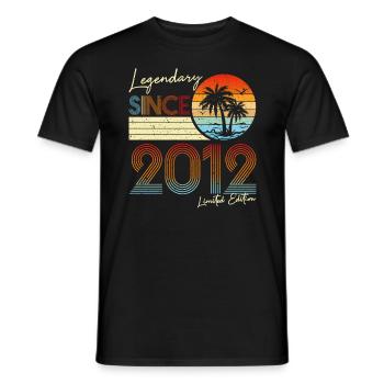 Legendary Since 2012 Limited Edition - Men's T-Shirt - black - Front - AI Model Male 178 light (178cm)