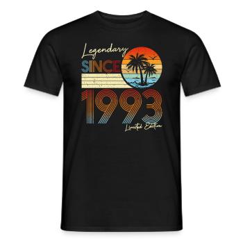 Légendaire Depuis 1993 Édition Limitée - T-shirt homme - noir - Devant - AI Model Male 178 light (178cm)