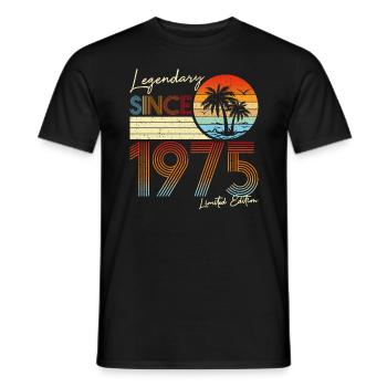 Legendary Since 1975 Limited Edition - Men's T-Shirt - black - Front - AI Model Male 178 light (178cm)