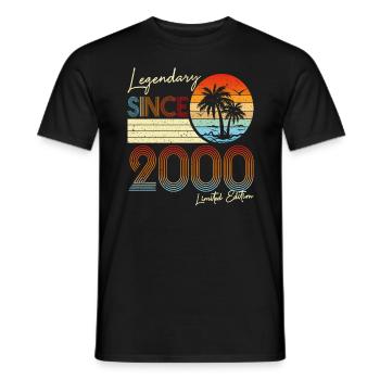 Légendaire Depuis 2000 Édition Limitée - T-shirt homme - noir - Devant - AI Model Male 178 light (178cm)