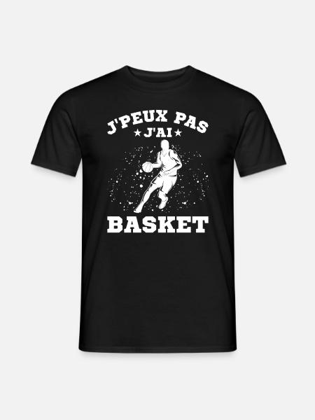 Je Peux Pas J'ai Basket - T-shirt homme - noir