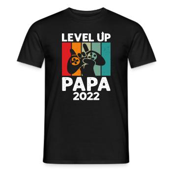 Niveau Supérieur Papa 2022 - T-shirt homme - noir - Devant - AI Model Male 178 light (178cm)