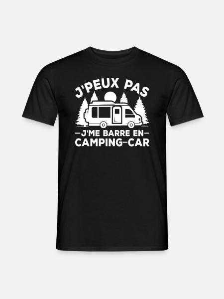 Je Peux Pas Je Me Barre En Camping-car - T-shirt homme - noir