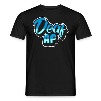 Langue des signes sourde Fierté sourde - T-shirt homme - noir - Devant - AI Model Male 178 light (178cm)
