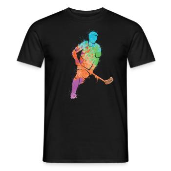 Floorball Salibandy Innebandy Floorball Enfants - T-shirt homme - noir - Devant - AI Model Male 178 light (178cm)