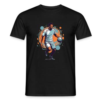 Joueur de handball Streetwear Style iconique - T-shirt homme - noir - Devant - AI Model Male 178 light (178cm)