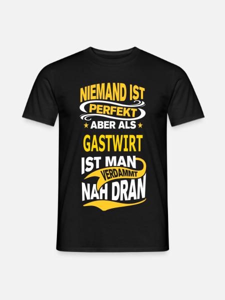 GASTWIRT - Männer T-Shirt - Schwarz