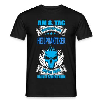 HEILPRAKTIKER - Männer T-Shirt - Schwarz - Vorne - AI Model Male 178 light (178cm)